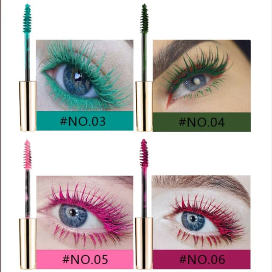 Mascara fibres de soie 5D – Mascara coloré waterproof, 14 teintes, effet 3D, allonge et épaissit les cils, extension de cils, cosmétique pour les yeux