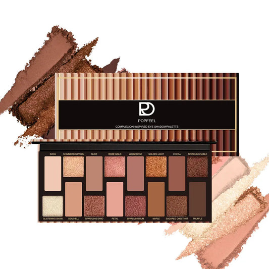 Palette fards à paupières 16 couleurs, paillettes et scintillants, mats, style coréen, waterproof, maquillage yeux femmes