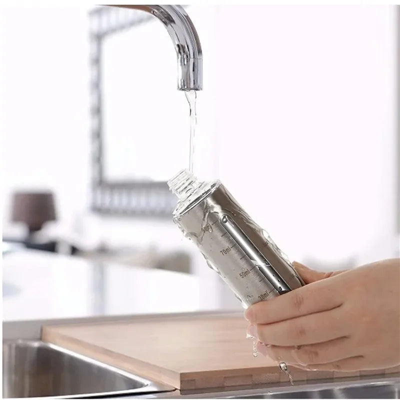 304 Stainless Steel Oil Sprayer Bottle – Refillable Olive Oil & Vinegar Mister for BBQ, Baking & Cooking