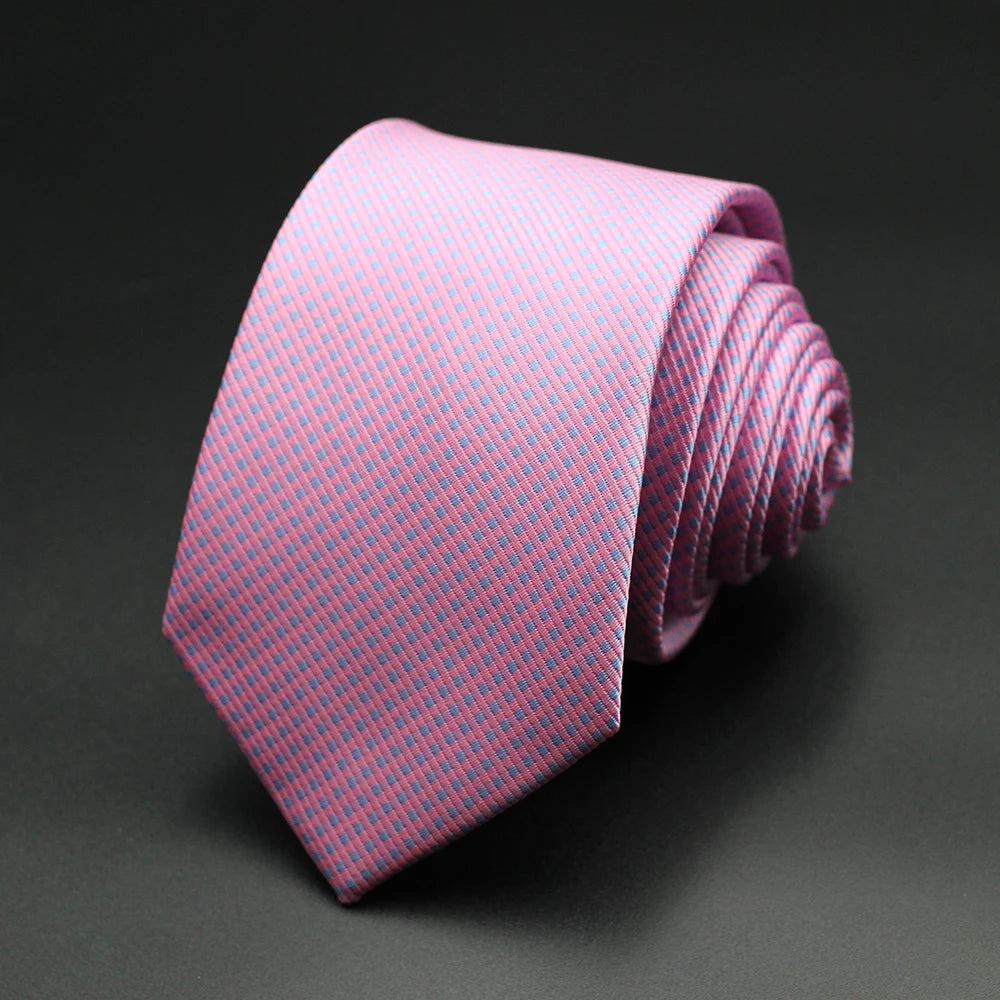 Cravate Homme Fantaisie – Motifs Floraux et Pois en Bleu, Rouge et Jaune, pour Affaires, Mariage et Cadeau Formelle