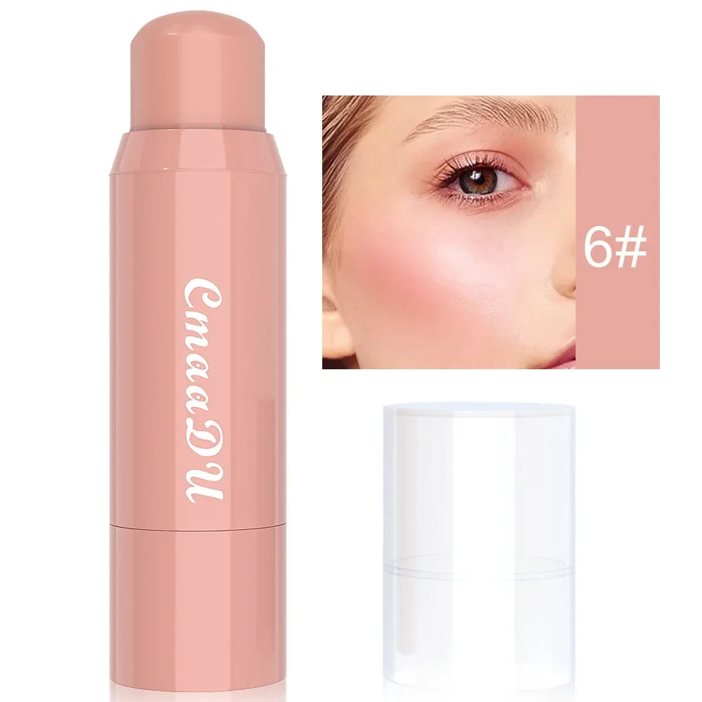 Blush 6 couleurs – Waterproof, longue tenue, couleur naturelle et impeccable – Poudre blush à haute brillance, maquillage féminin sexy