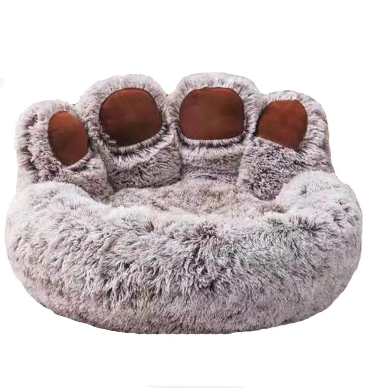 Fluffy Plush Pet Bed – Warm Sofa Bed for Dogs & Cats