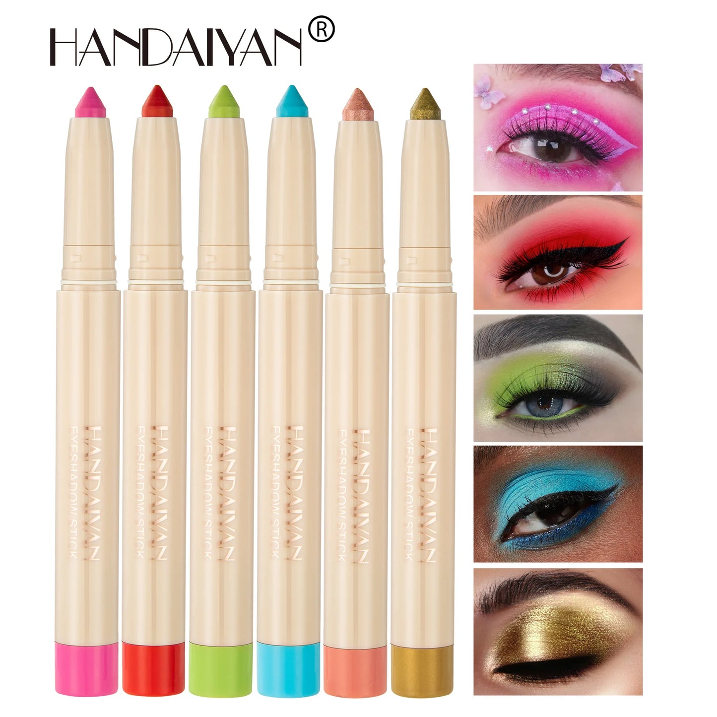 Crayon yeux dual-use – eyeliner et fard à paupières, mat, naturel, adapté pour maquillage de nuit ou clubbing, pointe ajustable