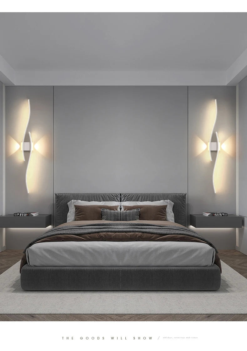Modern LED Wall Lamp – Minimalist Lighting for Living Room, Bedroom & Kitchen