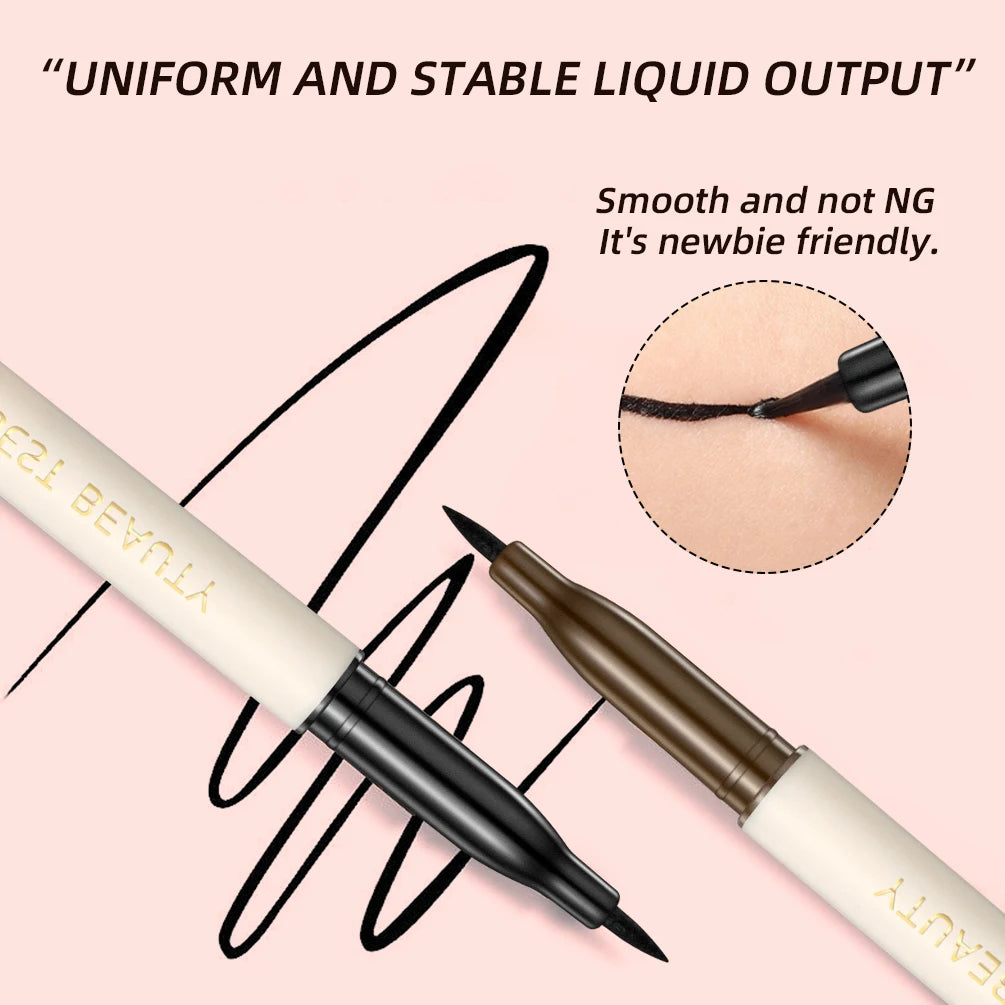 Eyeliner Liquide Noir 1 Pièce – Longue Tenue, Étanche, Crayon Yeux, Gel, Maquillage pour Femmes