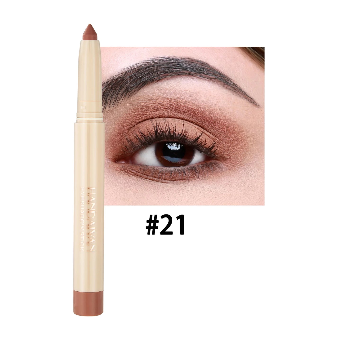 Crayon yeux dual-use – eyeliner et fard à paupières, mat, naturel, adapté pour maquillage de nuit ou clubbing, pointe ajustable