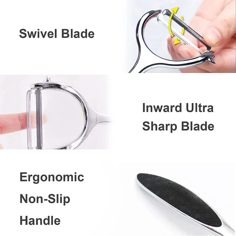 Stainless Steel Vegetable Peeler – Multifunction Potato, Carrot & Fruit Peeler Kitchen Tool