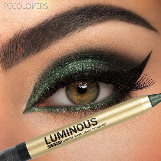 1 Pièce Crayon Ombre à Paupières– Double-Embout avec Pinceau, Maquillage des Yeux Intense, Haute Pigmentation, Idéal Concerts