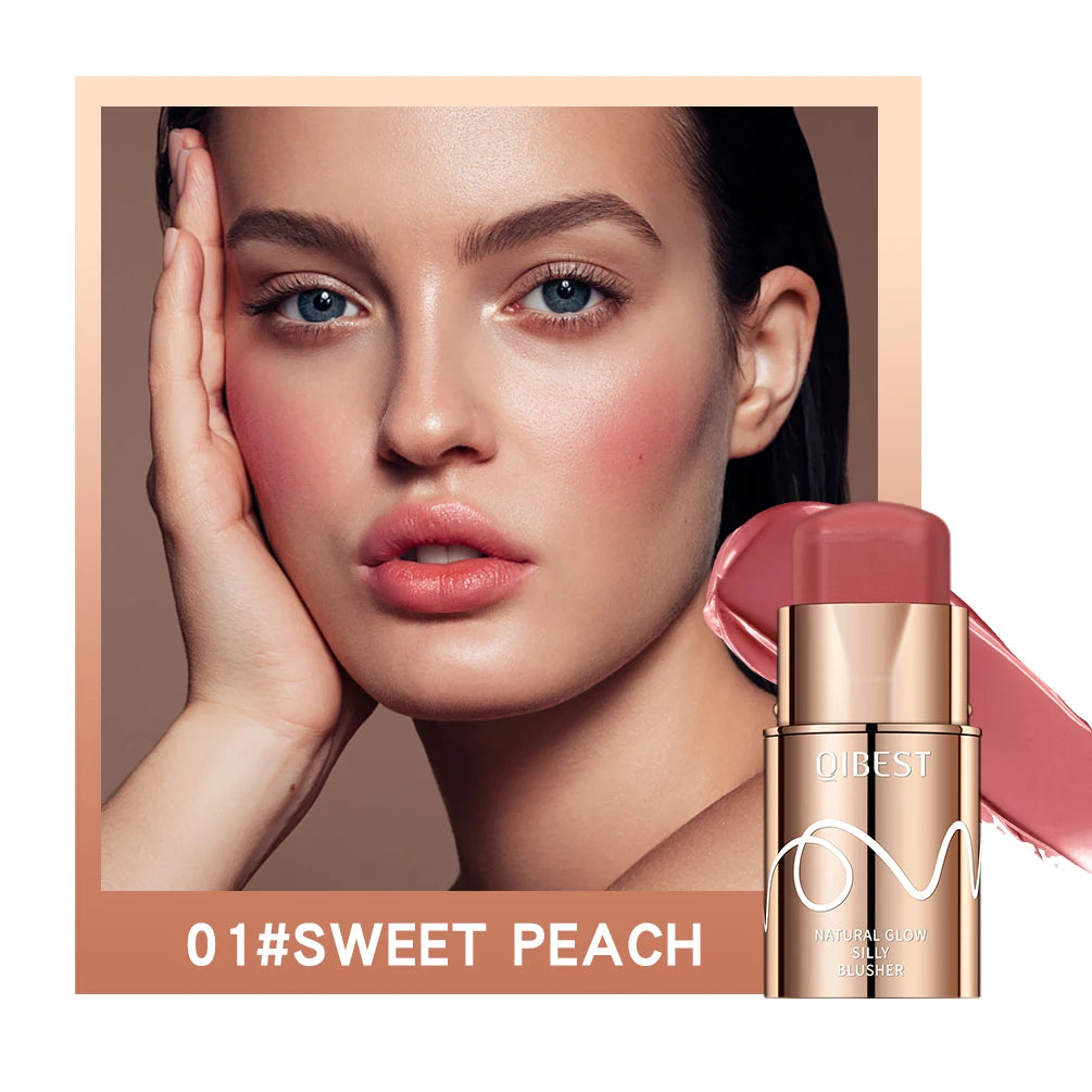 Nouveau blush visage – Rouge à lèvres mat, waterproof et longue tenue – 3 en 1 : lèvres, joues et ombre à paupières, stick de maquillage multifonctionnel