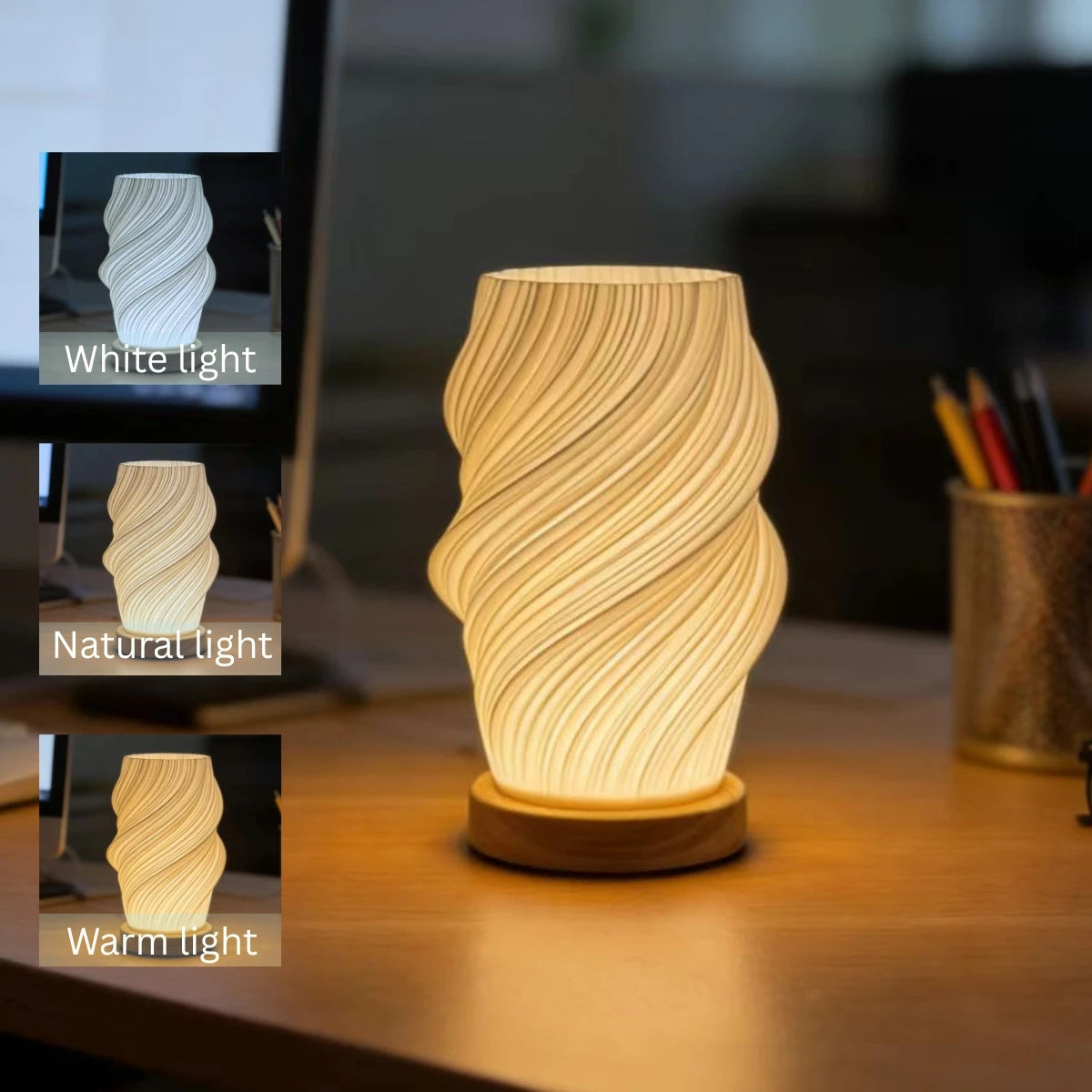 Nordic LED Desk Lamp – 3 Color Dimmable Reading Light for Bedroom & Office