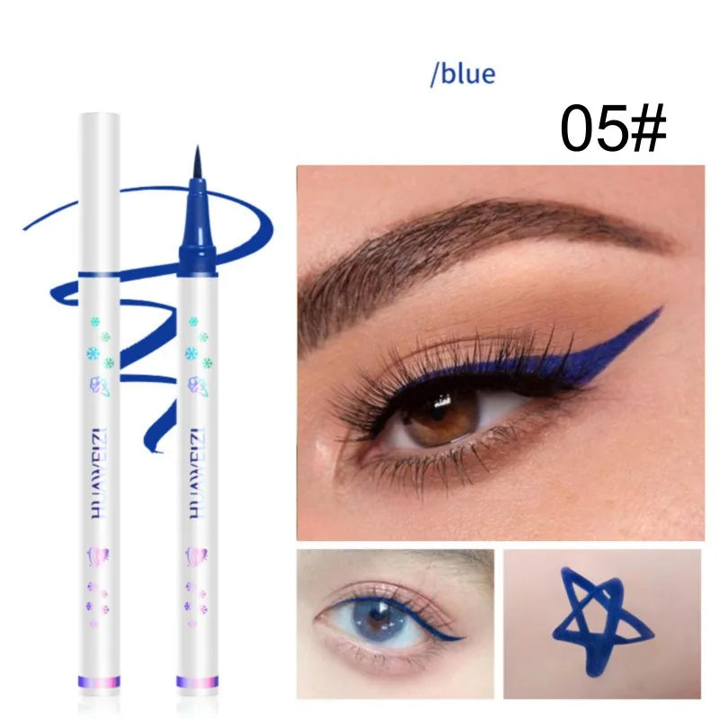 L'eyeliner liquide noir est imperméable, longue durée, résistant aux taches et à la décoloration pour créer facilement un charmant maquillage pour les yeux