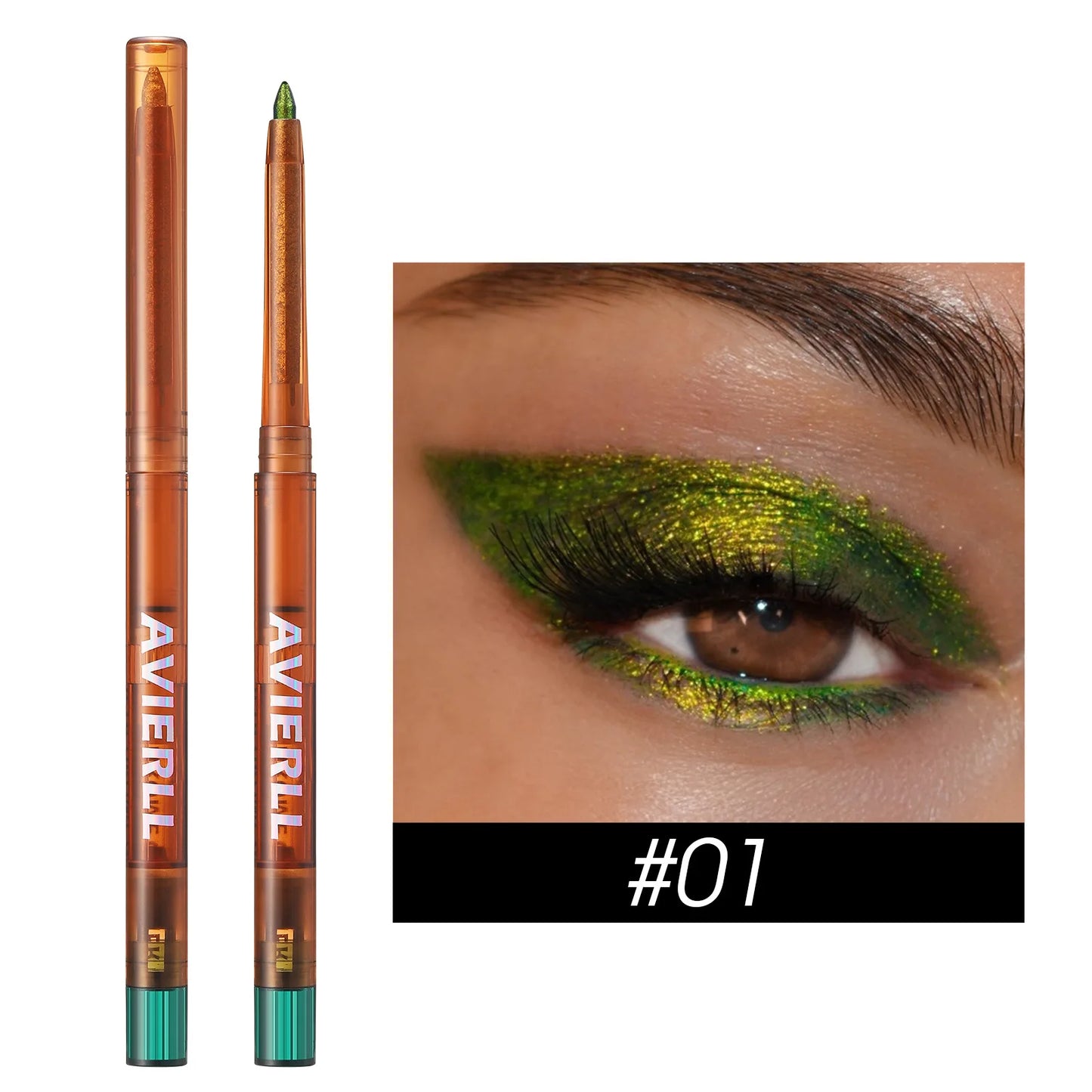 Set 6 crayons gel eyeliner caméléon – métalliques, waterproof, effet scintillant, longue tenue, fard à paupières Vagen
