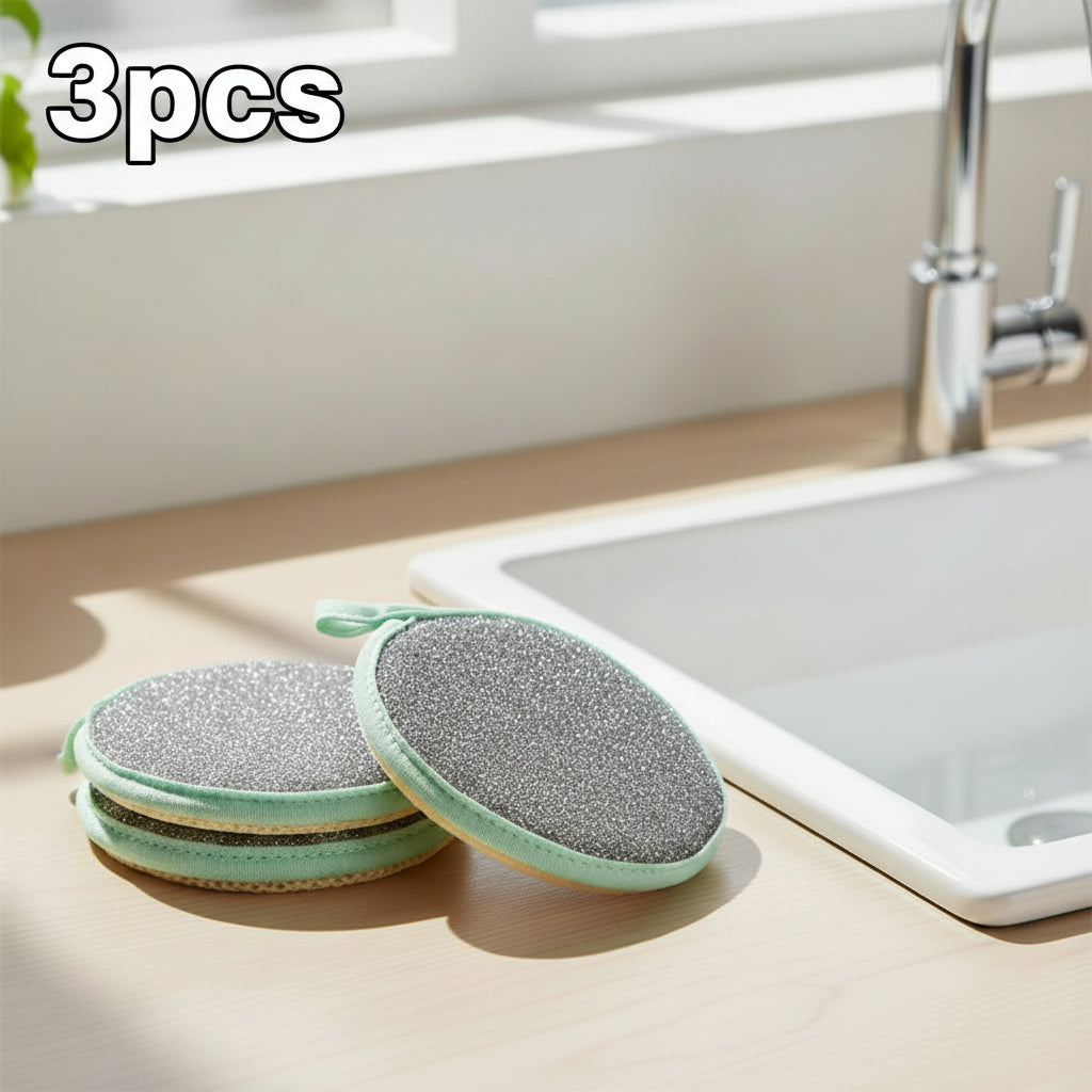Reusable Double-Sided Dishwashing Sponges – Kitchen Cleaning Sponge Set