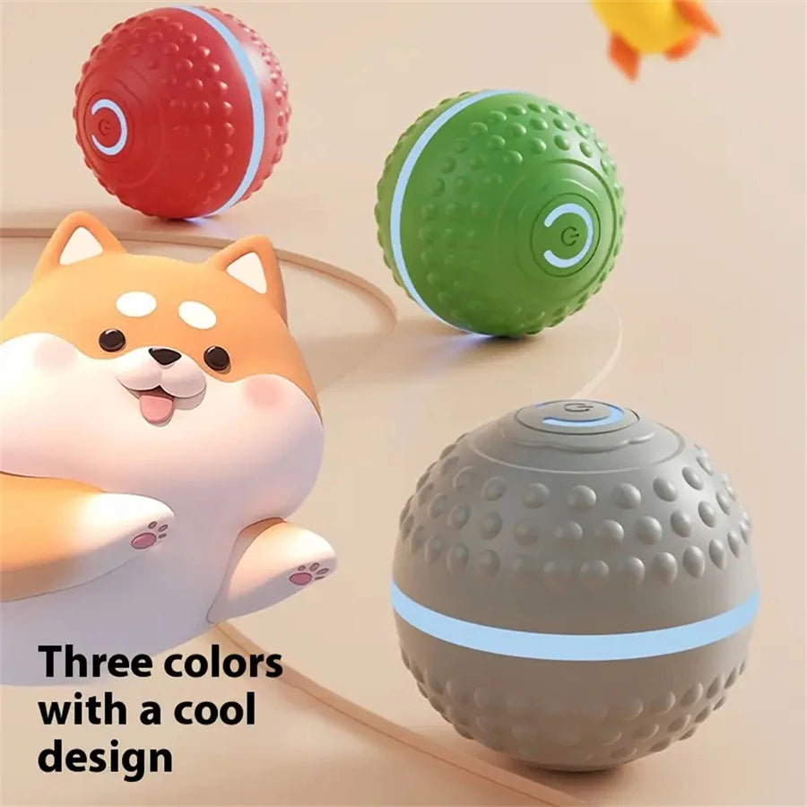 Smart Automatic Rolling Dog Ball – USB Rechargeable Interactive Pet Toy