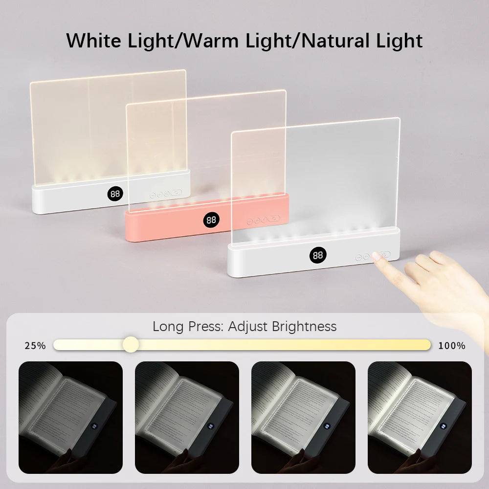 Portable LED Reading Light – Clip-On Book Light for Bedtime Reading & Travel