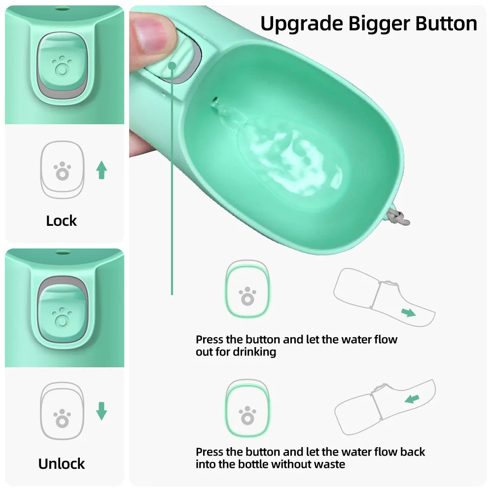 Portable Dog Water Bottle – Leakproof Travel Water Dispenser for Pets