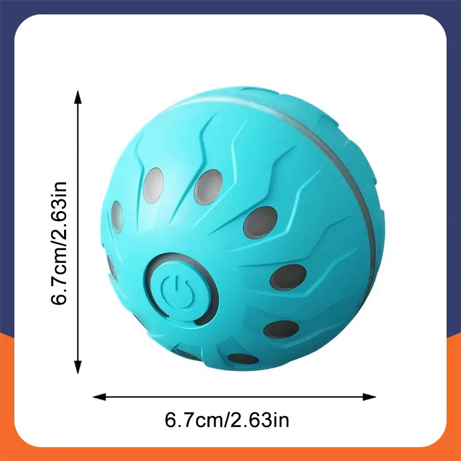Smart Automatic Rolling Dog Ball – USB Rechargeable Interactive Pet Toy