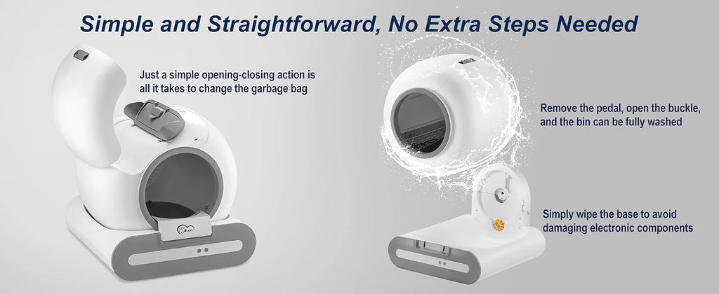 65L Self-Cleaning Cat Litter Box – Smart App-Controlled Automatic Litter Box