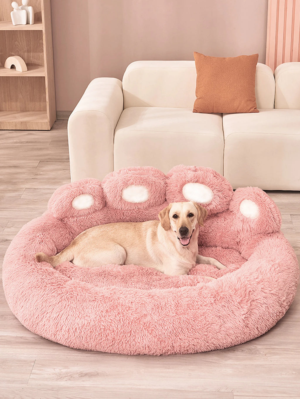 Fluffy Plush Pet Bed – Warm Sofa Bed for Dogs & Cats