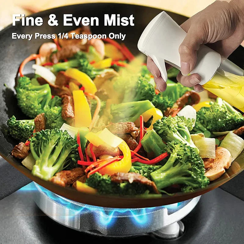 2-in-1 Oil Sprayer & Brush Bottle – 200ml / 300ml / 500ml Kitchen Oil Mister for Cooking, Baking & BBQ