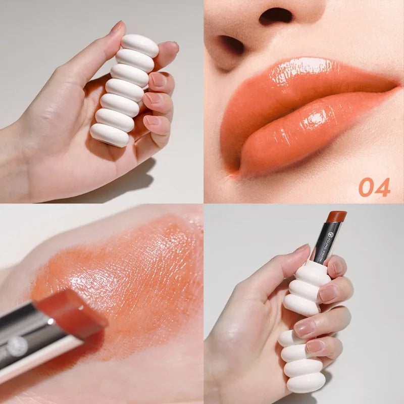 Rouge à lèvres pailleté caméléon — Multi-usage pour lèvres et paupières | Fini nacré violet, rose et métallique | Gloss et rouge à lèvres polyvalent pour maquillage éclatant