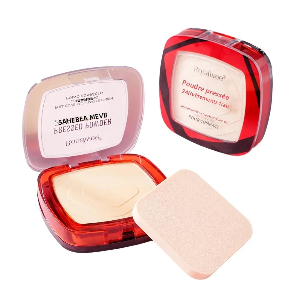 Poudre pressée matte waterproof – Couvrance totale, contrôle de l’huile, fond de teint léger 24 h, longue tenue, finition sans effet masque