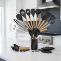 36-Piece Silicone Kitchen Utensil Set with Holder – Complete Non-Stick Cooking Tools Set