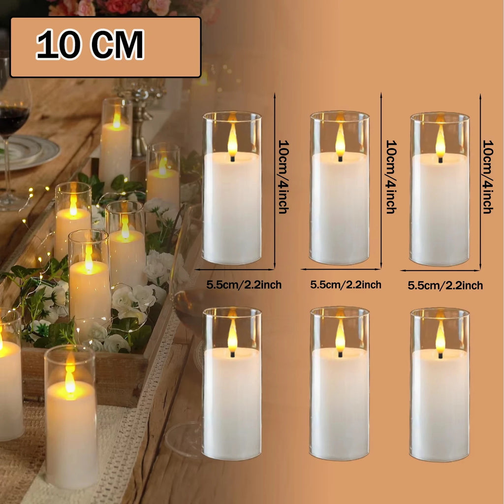 LED Flameless Tea Light Candles (6–90 PCS) – Flickering Acrylic Cup Candles for Weddings & Events