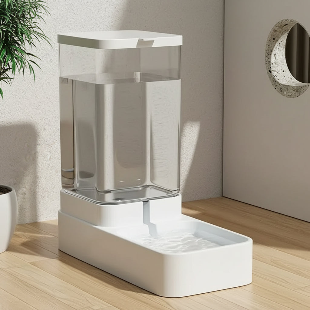 Automatic Pet Feeder & Water Dispenser – Gravity Food and Water Station