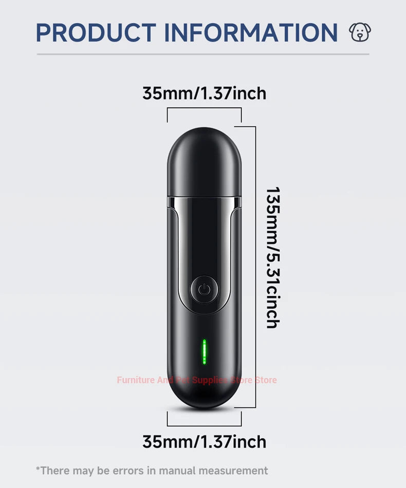 USB Rechargeable Electric Pet Nail Grinder – Nail Trimmer & Polishing Tool for Dogs & Cats