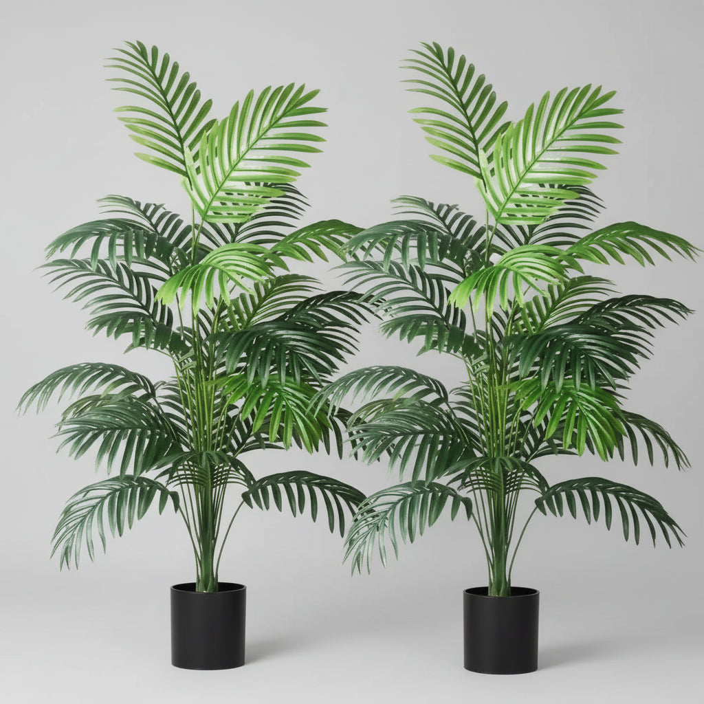 Artificial Areca Palm Plant – Large Realistic Tropical Green Tree