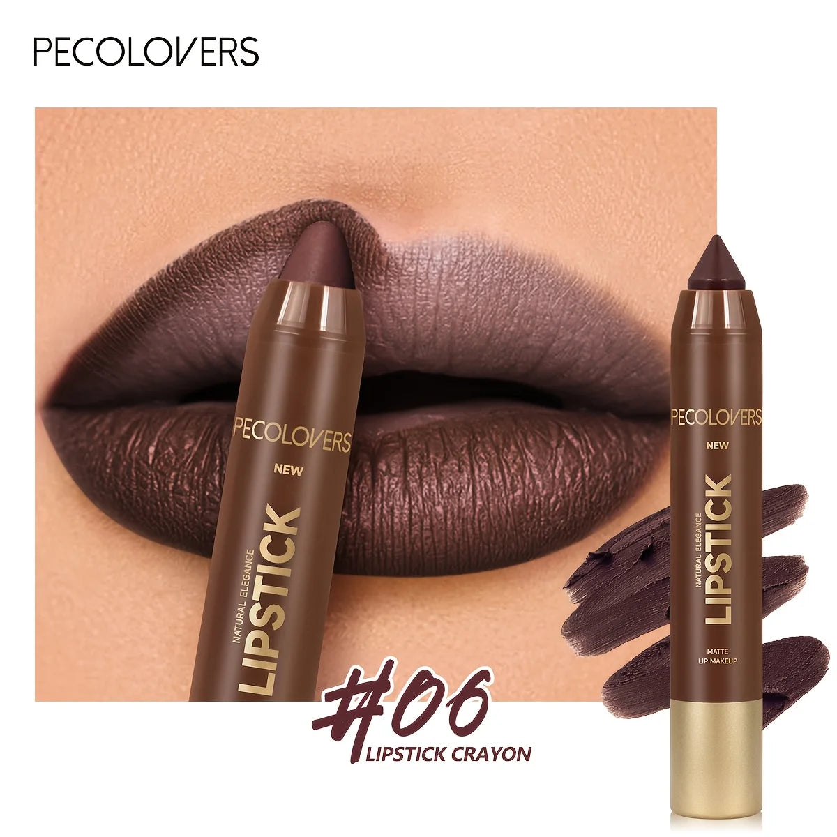 Crayon à Lèvres Velours – Mat, Dégradé, Waterproof, Anti-Transfert, Contour des Lèvres, Système de Couleurs Variées