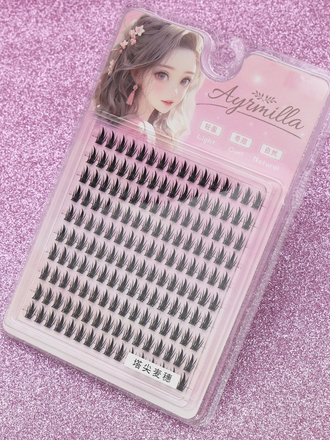 Lot de 160 bouquets de faux cils naturels 3D — effet œil de chat ou manga, parfaits pour les fêtes, le travail ou un look quotidien.