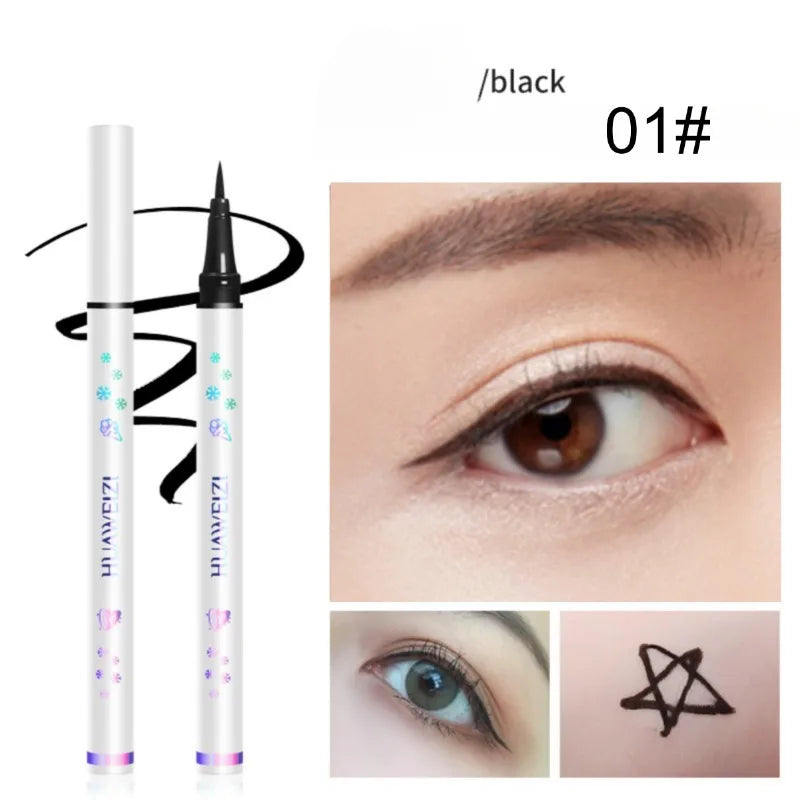 L'eyeliner liquide noir est imperméable, longue durée, résistant aux taches et à la décoloration pour créer facilement un charmant maquillage pour les yeux