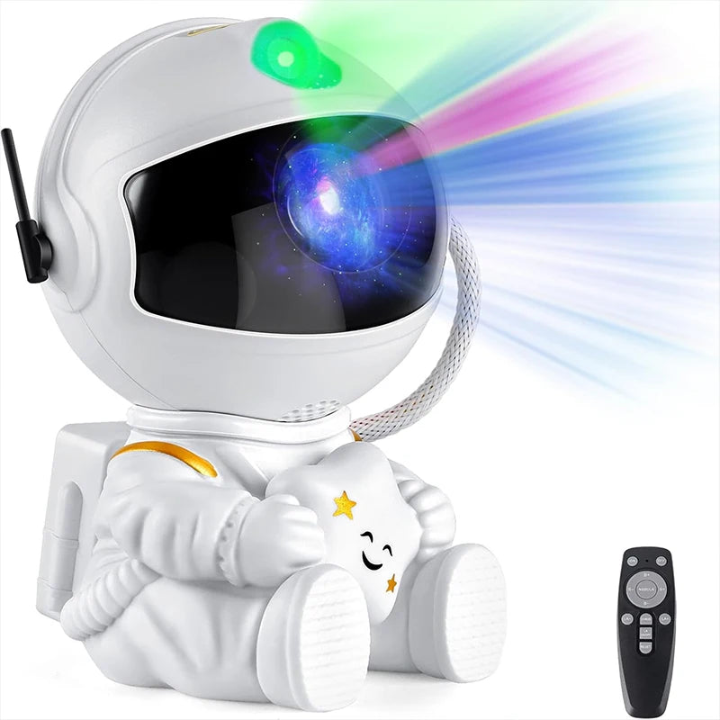 Astronaut Galaxy Projector Night Light – Starry Sky Lamp for Kids' Bedrooms & Space Decor