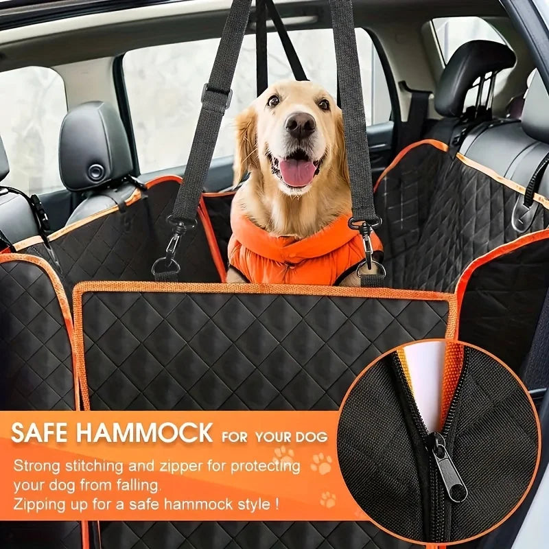 Waterproof Dog Car Seat Cover – Scratch-Resistant Pet Hammock Protector