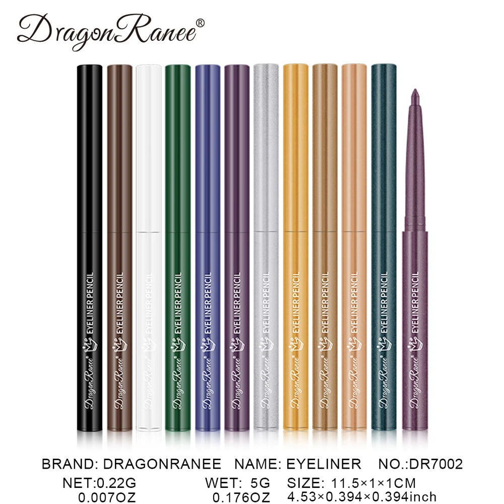 Eyeliner imperméable, résistant à la transpiration, non taché, facile à utiliser pour les débutants, vert, violet, noir, longue durée, non amovible