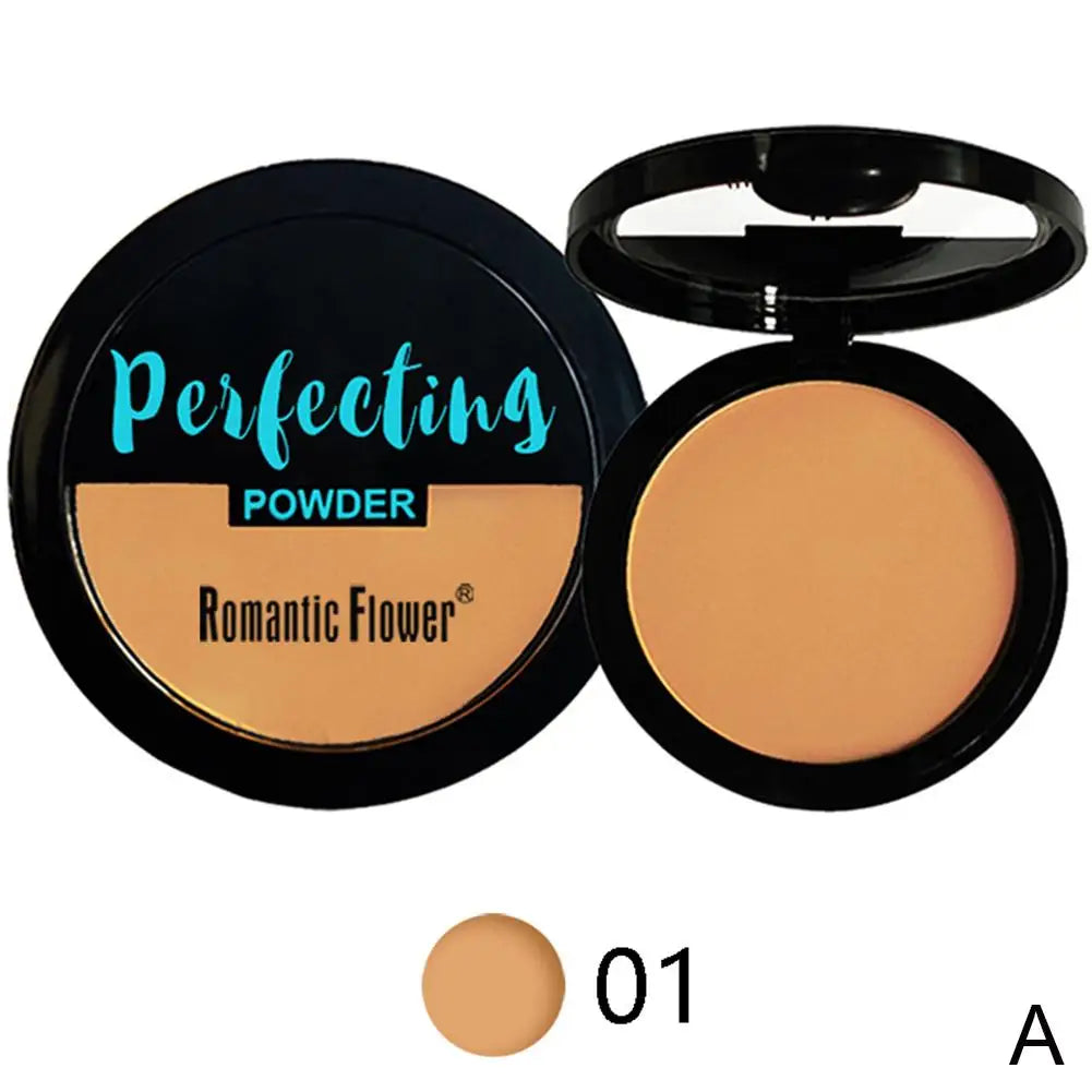 Poudre Pressée Foncée 4 Couleurs – Pour Peaux Sombres, Finition Mate, Tenue Longue Durée, Waterproof, Blush et Maquillage de Marque