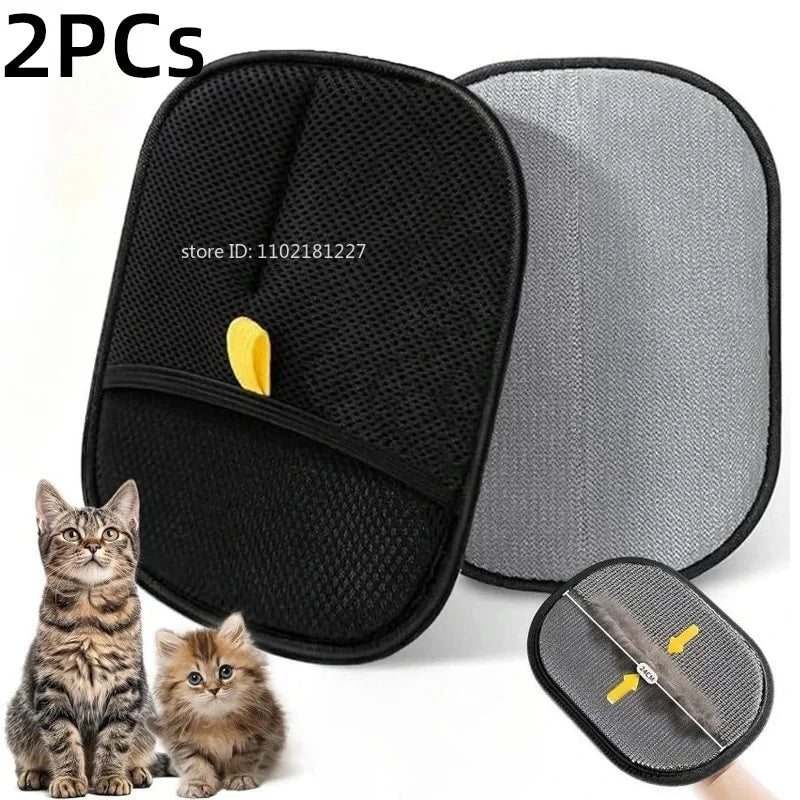 Double-Sided Pet Hair Removal Glove – Reusable Fur Cleaner for Furniture & Clothing