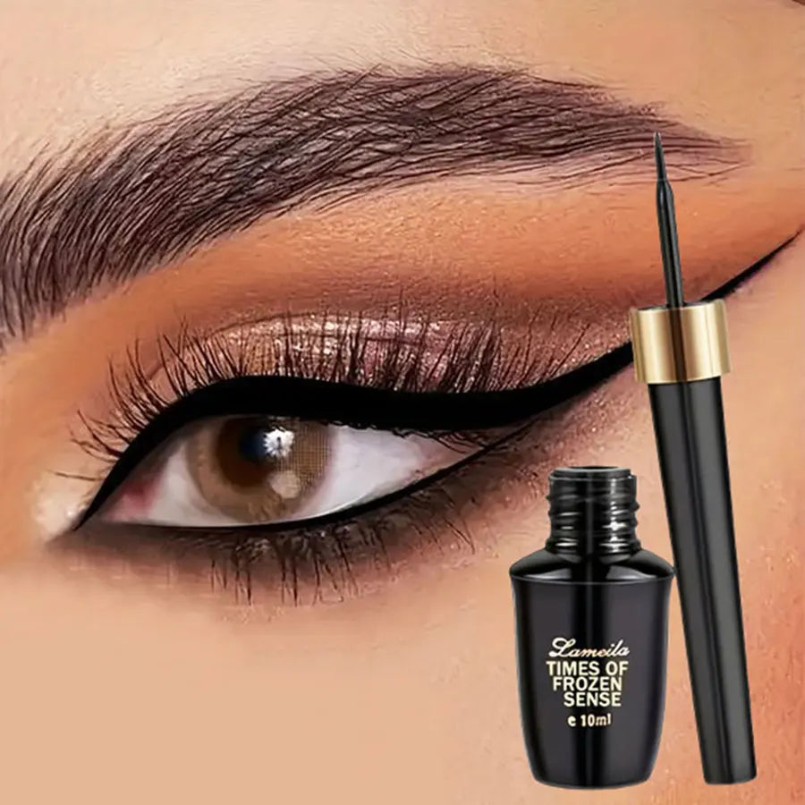 Eyeliner liquide ultra-fin séchage rapide waterproof longue tenue anti-bavure
