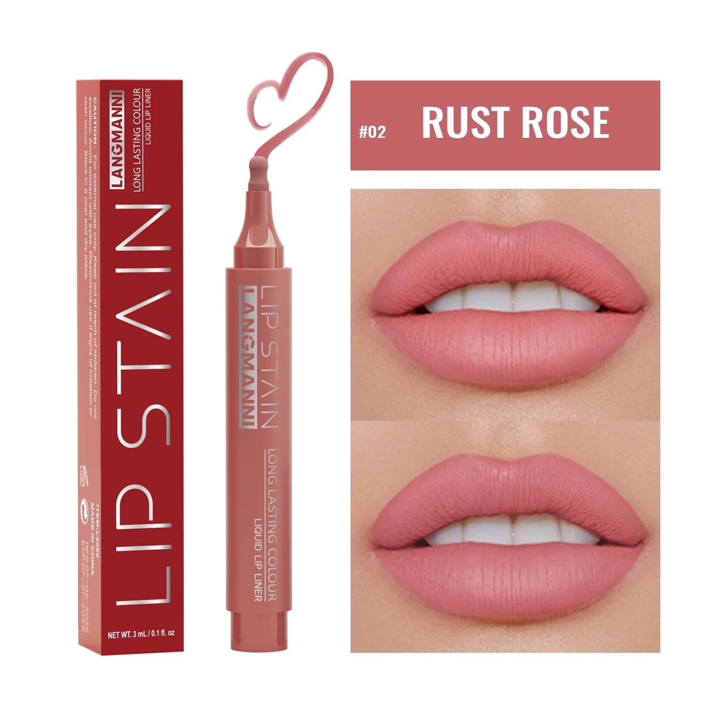 Set 6 Couleurs Crayons à Lèvres Liquides – Longue Tenue, Teintes Nude, Mat, Anti-Transfert, Contour Naturel, Maquillage des Lèvres