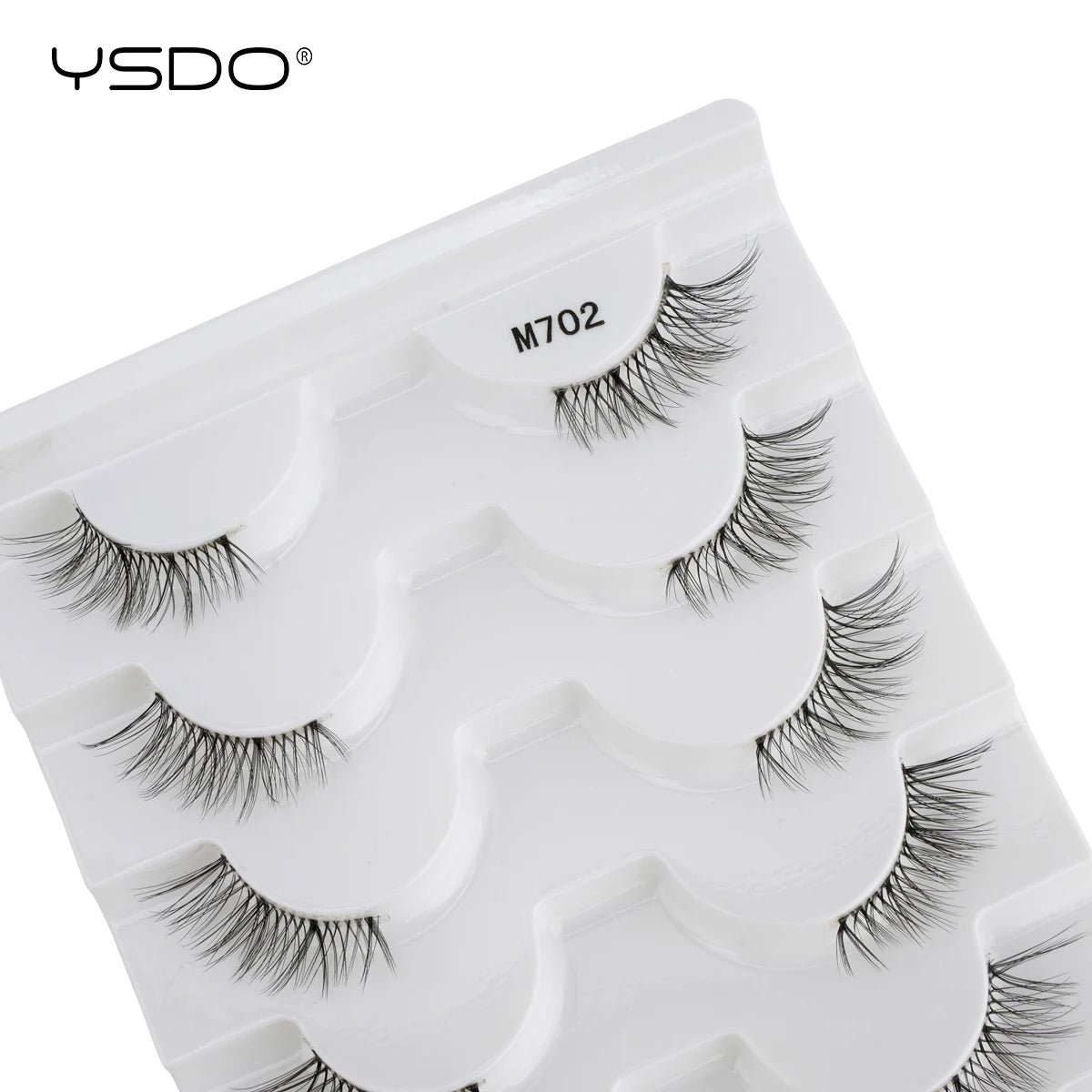 3 à 7 paires de cils en vison synthétique – Faux cils faits main, naturels et nude, effet croisé et désordonné – Cils 3D bouclés pour maquillage