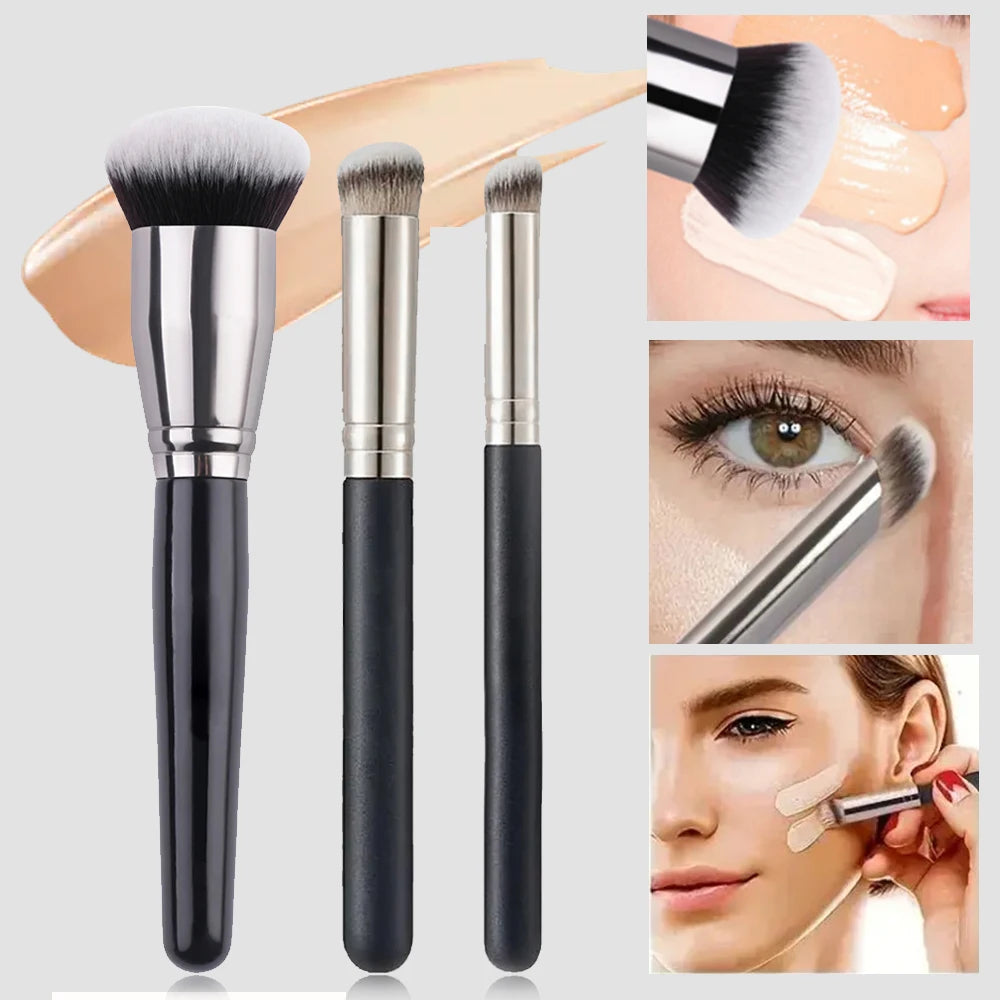 Pinceau correcteur de fond de teint, pinceaux de fard à joues de Contour Premium, impeccable sous les yeux, brosse de maquillage Dense pour le visage pour mélanger