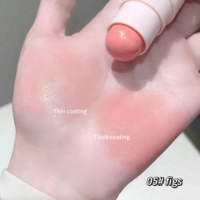 Blush Stick Mat Doux — Hydratant, Fini Mat Naturel, Texture Tendre, Facile à Estomper, Stick Rouge pour Joues