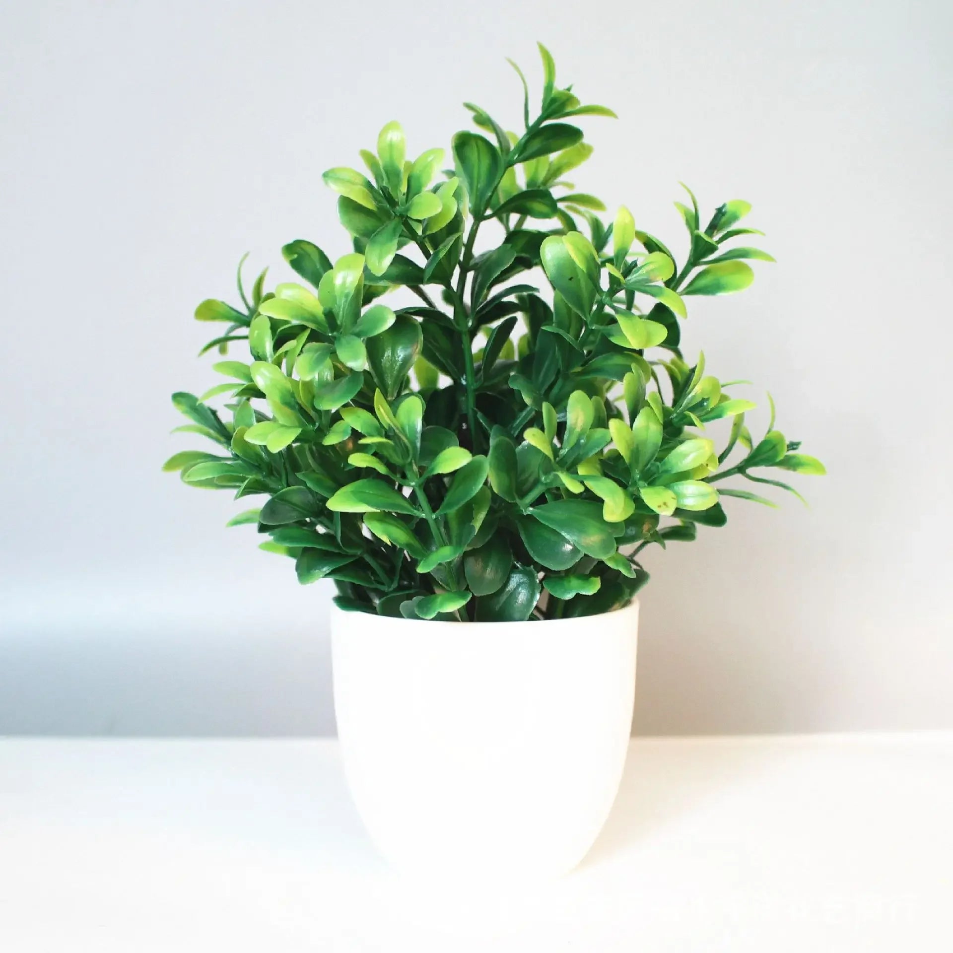 Artificial Potted Green Plant – Decorative Fake Bonsai for Home Décor