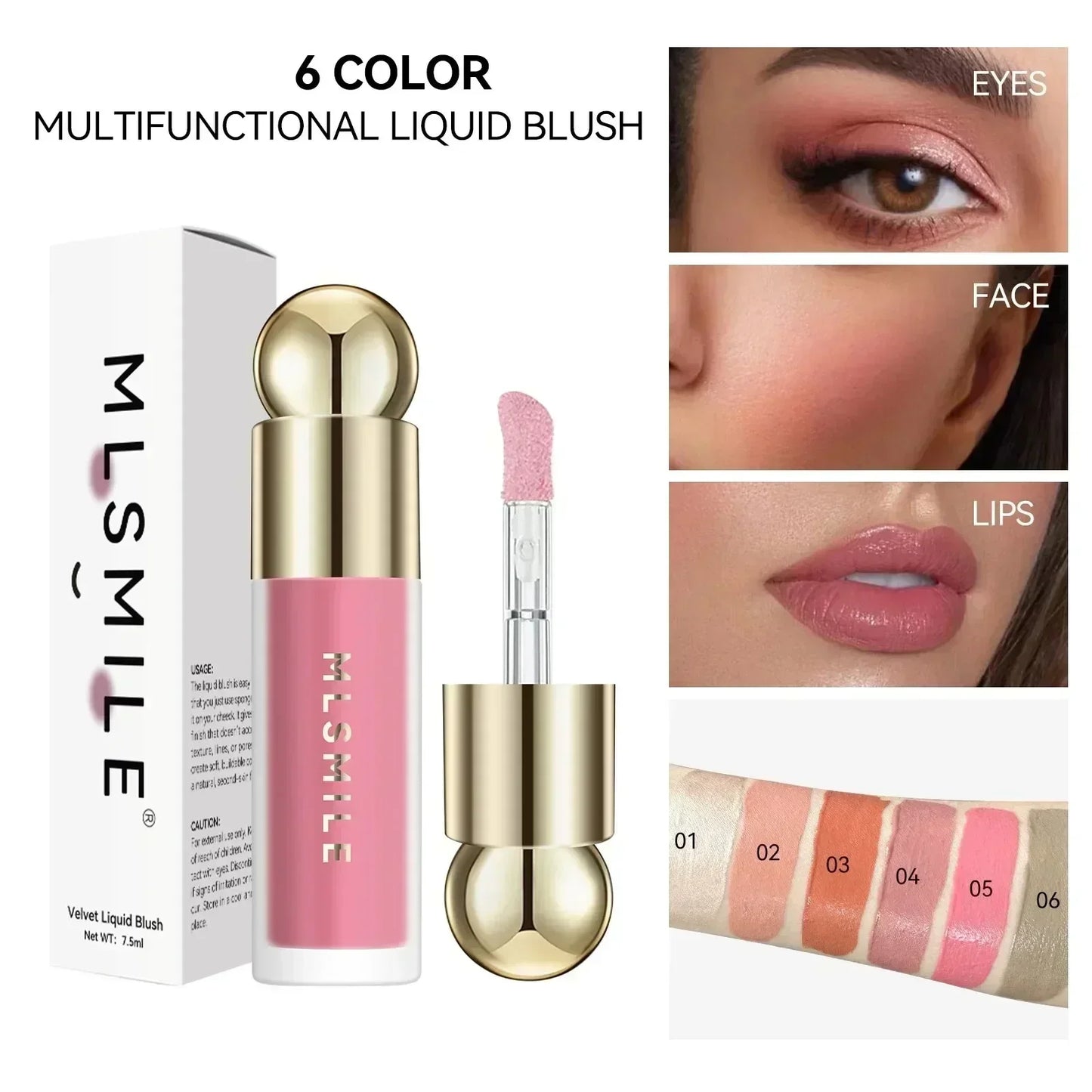 Blush stick multifonction – Pour joues et visage, crème blush naturelle, longue tenue – Haute intensité de couleur, illumine le teint, waterproof
