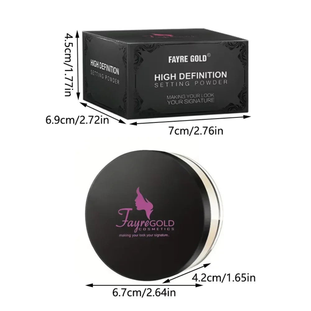 Poudre Libre – Avec Emballage, Naturelle, Douce, Transparente, Couleur Miel, Poudre de Maquillage