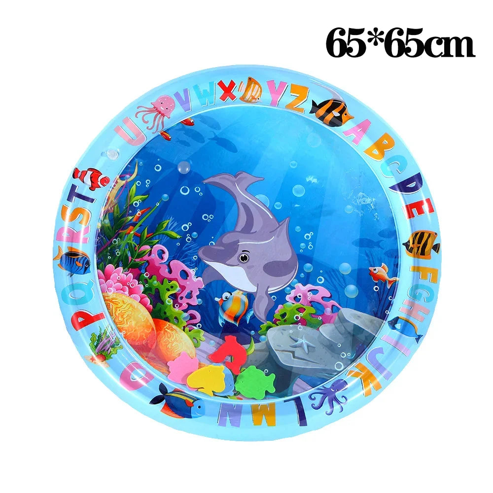 Inflatable Water Sensory Play Mat – Ocean-Themed Interactive Pet Toy