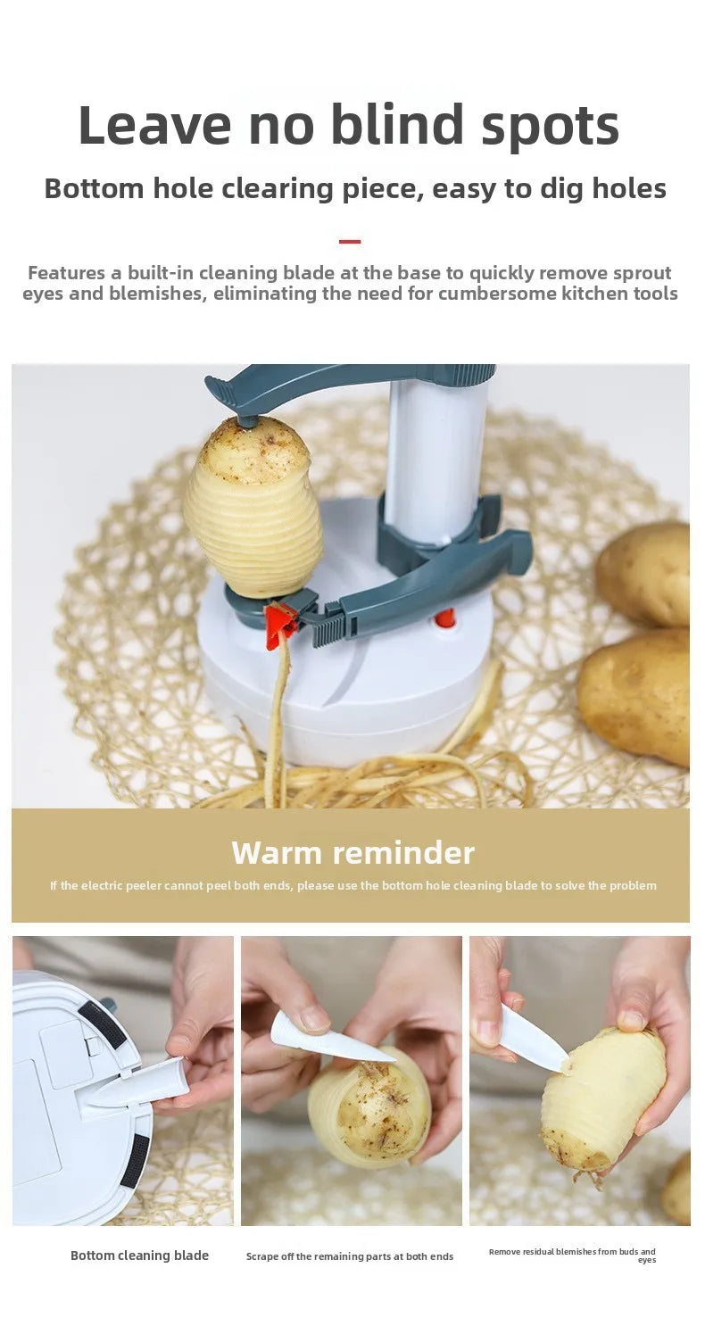 Multifunction Electric Peeler – Automatic Stainless Steel Apple, Potato & Fruit Peeling Machine