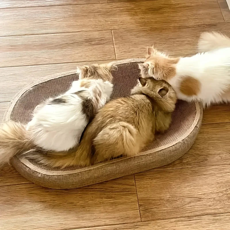 Large Cat Scratching Post with Ball – Jute Scratcher & Resting Lounge